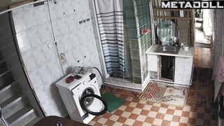 Shower spy cam for my naked sister