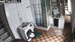 Shower spy cam for my naked sister