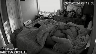 Portuguese newly married couple fuck on their bed hard spy cam