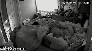 Portuguese newly married couple fuck on their bed hard spy cam
