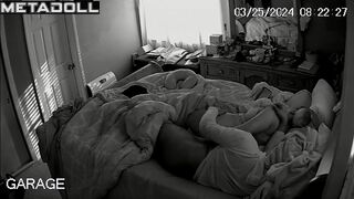Portuguese newly married couple fuck on their bed hard spy cam