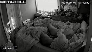 Portuguese newly married couple fuck on their bed hard spy cam