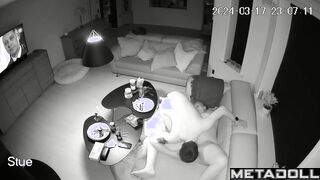 Naked Portuguese blonde step-mom fucks with an old man recording