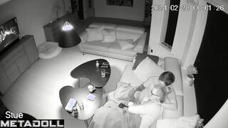 Real amateur couple fuck wildly in their bed recording
