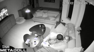 Real amateur couple fuck wildly in their bed recording
