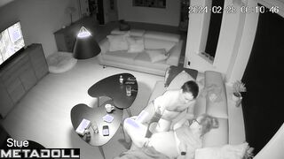 Real amateur couple fuck wildly in their bed recording