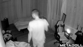 Amazing Turkish new couple having sex in their messy room real spy cam