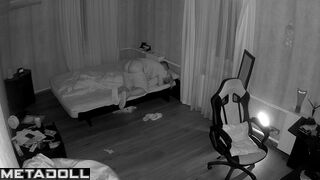 Amazing Turkish new couple having sex in their messy room real spy cam