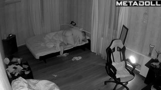 Amazing Turkish new couple having sex in their messy room real spy cam