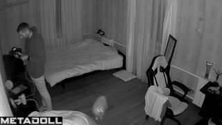 Amazing amateur couple fuck in their messy room online
