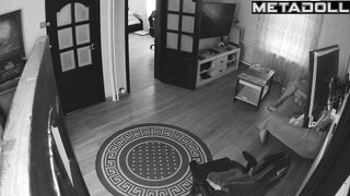 My girlfriend's amazing parents having sex on their bed hard real spy cam