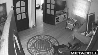 My girlfriend's amazing parents having sex on their bed hard real spy cam