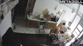 New couple fuck wildly in their bed