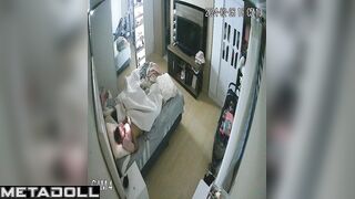 Big tits blonde wife masturbates while being filmed voyeur IP cam