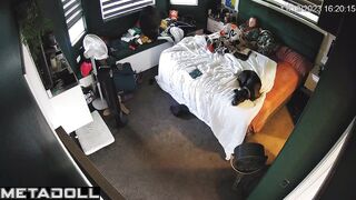Innocent redhead aunt rubs her pussy hard voyeur cam