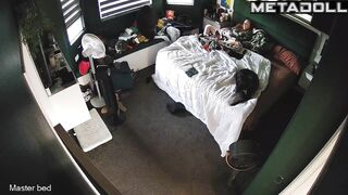 Innocent redhead aunt rubs her pussy hard voyeur cam