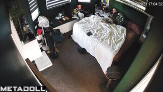 Single redhead step-mom is recorded masturbating real spy cam