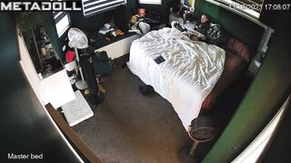 Single redhead step-mom is recorded masturbating real spy cam