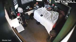 Single redhead step-mom is recorded masturbating real spy cam