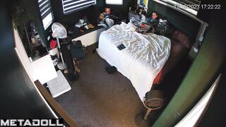 Single redhead step-mom is recorded masturbating real spy cam
