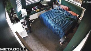 Innocent redhead aunt has squirting orgasms while masturbating spy cam