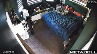 Innocent redhead aunt has squirting orgasms while masturbating spy cam