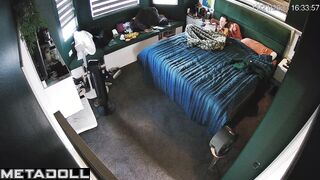 Innocent redhead aunt has squirting orgasms while masturbating spy cam
