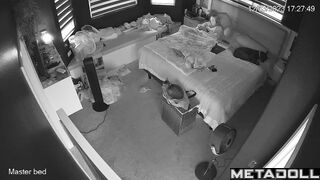Georgeouse redhead mother rubs her pussy while watching porn compilation