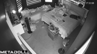 Georgeouse redhead mother rubs her pussy while watching porn compilation