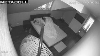Amazing ass Swedish brunette MILF gets cum inside her pussy hidden IP cam