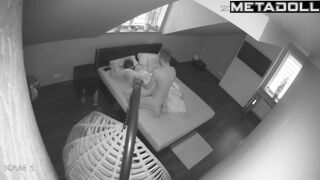 Amazing ass Swedish brunette MILF gets cum inside her pussy hidden IP cam