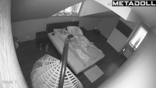 Amazing ass Swedish brunette MILF gets cum inside her pussy hidden IP cam