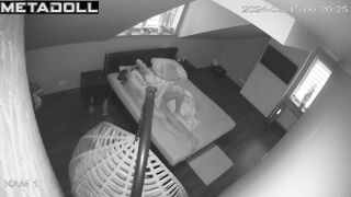 Amazing ass Swedish brunette MILF gets cum inside her pussy hidden IP cam