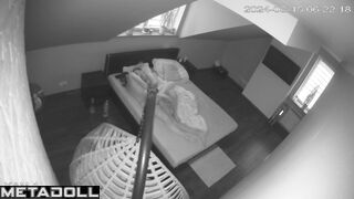 Amazing ass Swedish brunette MILF gets cum inside her pussy hidden IP cam