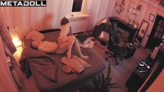 Mature Canadian brunette mother gets brutally fucked in doggy style voyeur cam