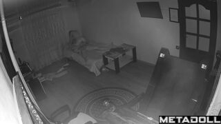 Real amateur couple fuck on the couch hidden cam