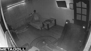 Real amateur couple fuck on the couch hidden cam