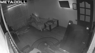 Real amateur couple fuck on the couch hidden cam