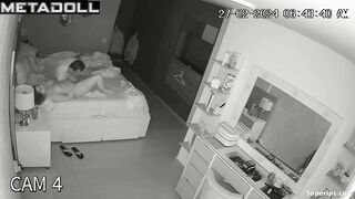 Brazilian married couple fucks in their bed