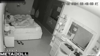 Brazilian married couple fucks in their bed