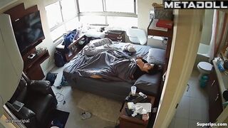 Fat Latina masturbates watching porn