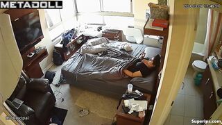 Fat Latina masturbates watching porn