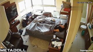 Fat Latina masturbates watching porn