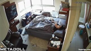Fat Latina masturbates watching porn