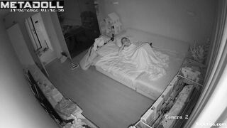 Naughty mom masturbates while watching porn
