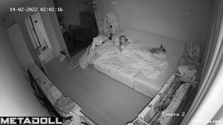 Naughty mom masturbates while watching porn