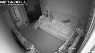 Naughty mom masturbates while watching porn