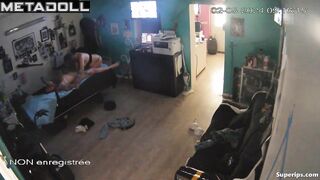 French man fucks in his tattoo studio