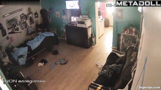 French man fucks in his tattoo studio