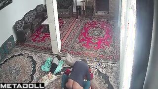 New couple fuck in their bed wildly voyeur cam